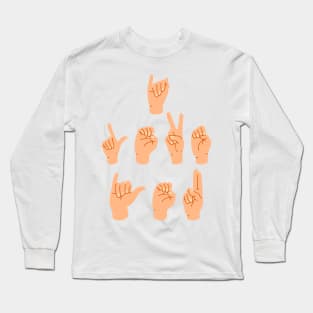 I love you - sign language Long Sleeve T-Shirt